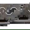 Mexen Esso beleuchteter Badezimmerspiegel, rund 60 cm, LED 6000K, Antibeschlag, goldener Rahmen - 9825-060-060-611-50