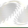 Mexen Esso miroir de salle de bain rétroéclairé, rond 70 cm, LED 6000K, antibuée, cadre doré - 9825-070-070-611-50