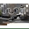 Mexen Esso miroir de salle de bain rétroéclairé, rond 70 cm, LED 6000K, antibuée, cadre doré - 9825-070-070-611-50