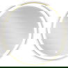 Mexen Esso miroir de salle de bains éclairé, rond 80 cm, LED 6000K, antibuée, cadre doré - 9825-080-080-611-50