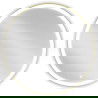 Mexen Esso miroir de salle de bain éclairé, rond 90 cm, LED 6000K, anti-buée, cadre doré - 9825-090-090-611-50
