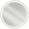 Mexen Esso beleuchteter Badezimmer Spiegel, rund 100 cm, LED 6000K, Anti-Beschlag, goldener Rahmen - 9825-100-100-611-50