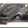 Mexen Esso miroir de salle de bain éclairé, rond 100 cm, LED 6000K, anti-buée, cadre doré - 9825-100-100-611-50