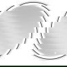 Mexen Esso beleuchteter Badezimmerspiegel, rund 100 cm, LED 6000K, Antifog, schwarzer Rahmen - 9825-100-100-611-70