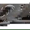 Mexen Esso beleuchteter Badezimmerspiegel, rund 100 cm, LED 6000K, Antifog, schwarzer Rahmen - 9825-100-100-611-70