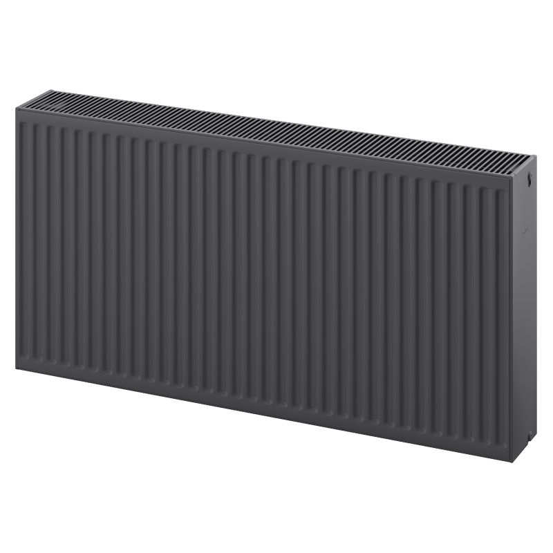 Mexen C33 panelradiator 900 x 900 mm, sidanslutning, 2864 W, antracit - W433-090-090-66