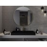 Mexen Loft lustro łazienkowe okragłe 100 cm, rama złota szczotkowana - 9850-100-100-000-50