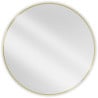Mexen Loft bathroom round mirror 100 cm, gold frame - 9850-100-100-000-50
