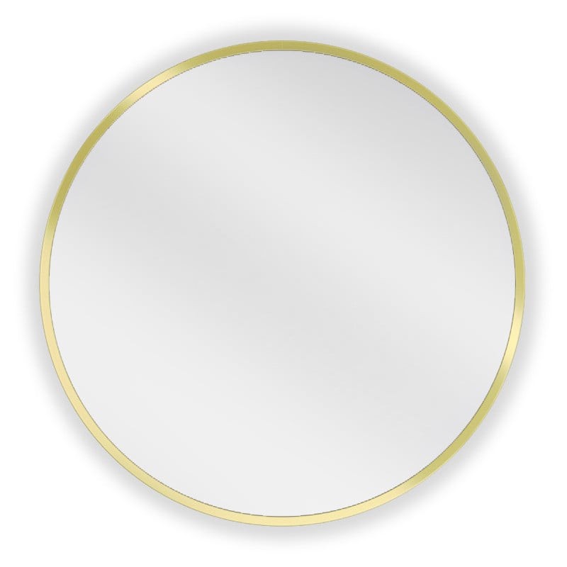 Mexen Loft lustro łazienkowe okragłe 30 cm, rama złota - 9850-030-030-000-50