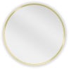 Mexen Loft ronde badkamerspiegel 35 cm, gouden frame - 9850-035-035-000-50