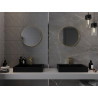 Mexen Loft ümmargune vannitoa peegel 40 cm, kuldne raam - 9850-040-040-000-50