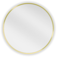 Mexen Loft Badezimmerspiegel rund 45 cm, goldener Rahmen - 9850-045-045-000-50