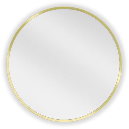 Mexen Loft lustro łazienkowe okragłe 50 cm, rama złota - 9850-050-050-000-50