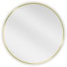 Miroir de salle de bain rond Mexen Loft 60 cm, cadre doré - 9850-060-060-000-50