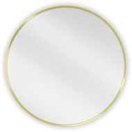 Mexen Loft Badezimmerspiegel rund 60 cm, goldener Rahmen - 9850-060-060-000-50