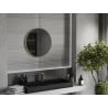 Mexen Loft miroir de salle de bain rond 65 cm, cadre doré - 9850-065-065-000-50