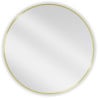 Mexen Loft ümar vannitoa peegel 80 cm, kuldne raam - 9850-080-080-000-50