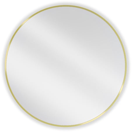 Mexen Loft rundes Badezimmerspiegel 85 cm, goldener Rahmen - 9850-085-085-000-50