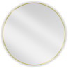 Mexen Loft ronde badkamerspiegel 85 cm, gouden frame - 9850-085-085-000-50