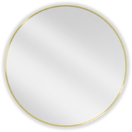 Mexen Loft round bathroom mirror 85 cm, gold frame - 9850-085-085-000-50