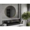 Mexen Loft ümmargune vannitoa peegel 90 cm, kuldne raam - 9850-090-090-000-50