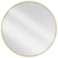 Mexen Loft miroir de salle de bain rond 95 cm, cadre doré - 9850-095-095-000-50