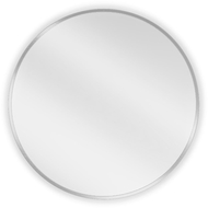 Mexen Loft rundes Badezimmerspiegel 60 cm, Inox-Rahmen - 9850-060-060-000-10