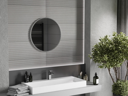 Mexen Loft ümar vannitoa peegel 60 cm, inox raam - 9850-060-060-000-10
