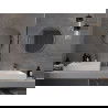 Mexen Loft ronde badkamer spiegel 60 cm, inox frame - 9850-060-060-000-10