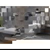 Mexen Loft ronde badkamer spiegel 60 cm, inox frame - 9850-060-060-000-10