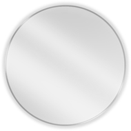 Mexen Loft ronde badkamerspiegel 80 cm, inox frame - 9850-080-080-000-10