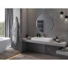 Mexen Loft lustro łazienkowe okragłe 90 cm, rama inox - 9850-090-090-000-10
