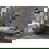 Mexen Loft ronde badkamer spiegel 90 cm, inox frame - 9850-090-090-000-10
