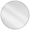 Mexen Loft okruglo ogledalo za kupaonicu 100 cm, inox okvir - 9850-100-100-000-10