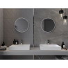 Mexen Loft ümmargune vannitoa peegel 40 cm, valge raam - 9850-040-040-000-20