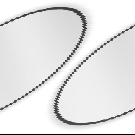 Mexen Loft miroir de salle de bain rond 50 cm, cadre noir - 9850-050-050-000-70