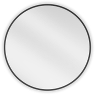 Mexen Loft okruglo zrcalo za kupaonicu 65 cm, crni okvir - 9850-065-065-000-70