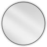 Mexen Loft miroir de salle de bain rond 80 cm, cadre noir - 9850-080-080-000-70