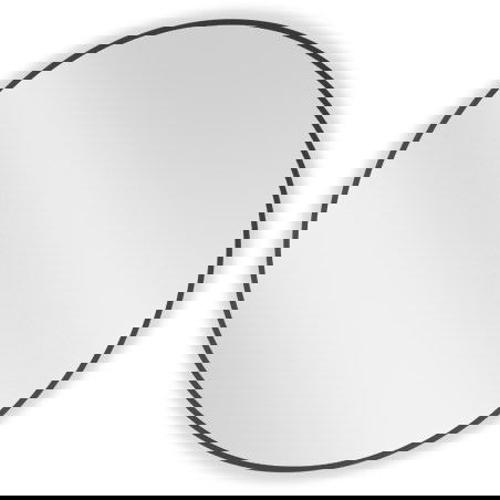 Mexen Loft ronde badkamer spiegel 85 cm, zwarte frame - 9850-085-085-000-70