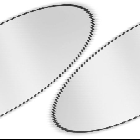 Mexen Loft ronnt Buedzëmmer-Spigel 90 cm, schwaarz Rumm - 9850-090-090-000-70