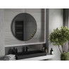Mexen Loft lustro łazienkowe okragłe 90 cm, rama czarna - 9850-090-090-000-70