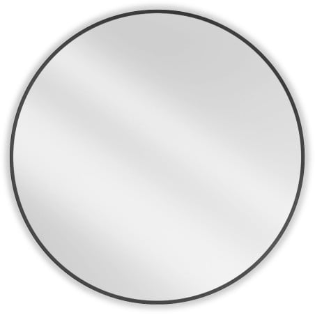 Mexen Loft round bathroom mirror 95 cm, black frame - 9850-095-095-000-70