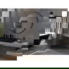Mexen Loft miroir de salle de bains rond 100 cm, cadre noir - 9850-100-100-000-70