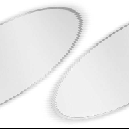 Mexen Loft okroglo kopalniško ogledalo 30 cm, inox okvir - 9850-030-030-000-10