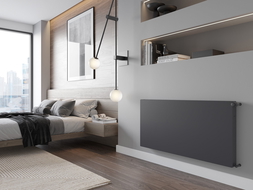 Mexen Flat CF21 radiateur à panneau 900 x 900 mm, connexion latérale, 1431 W, anthracite - W421F-090-090-66