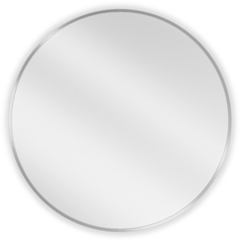 Mexen Loft ümmargune vannitoa peegel 70 cm, inox raam - 9850-070-070-000-10