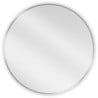 Mexen Loft round bathroom mirror 70 cm, inox frame - 9850-070-070-000-10