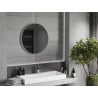 Mexen Loft lustro łazienkowe okragłe 70 cm, rama inox - 9850-070-070-000-10
