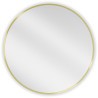 Mexen Loft lustro łazienkowe okragłe 75 cm, rama złota - 9850-075-075-000-50