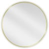 Mexen Loft miroir de salle de bain rond 70 cm, cadre doré - 9850-070-070-000-50